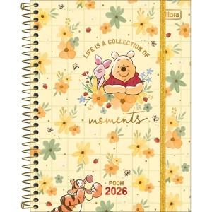 Agenda Planner 2026 Espiral 17,7 x 24 cm Pooh Sortido - Tilibra