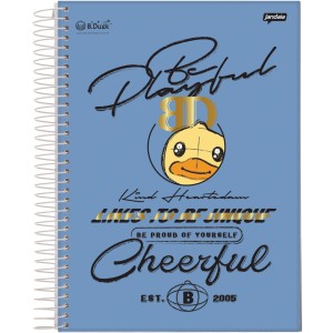 Caderno 10 Matérias Universitário Espiral B-Duck - Jandaia