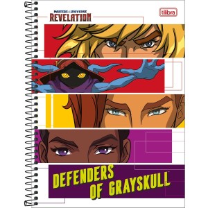 Caderno 1 Matéria Universitário Espiral He Man Revelation - Tilibra