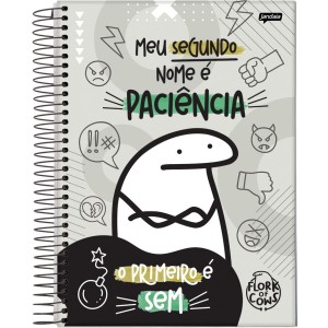 Caderno 1 Matéria Universitário Espiral Flork - Jandaia