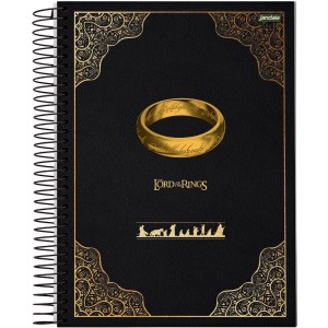 Caderno 10 Matérias Universitário Espiral Senhor dos Anéis - Jandaia
