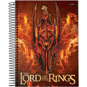 Caderno 10 Matérias Universitário Espiral Senhor dos Anéis - Jandaia