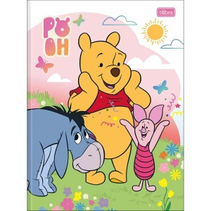 Caderno Brochurão Capa Dura Pooh 80 Folhas Sortido - Tilibra
