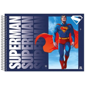 Caderno Superman Cartografia e Desenho 60 Folhas Sortido - Animativa