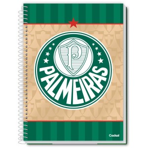 Caderno 10 Matérias Universitário Espiral Palmeiras - Credeal