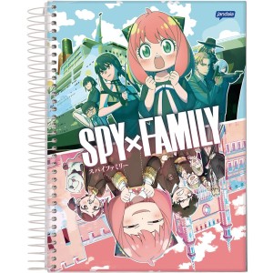 Caderno 1 Matéria Universitário Espiral Spy Family - Jandaia