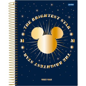 Caderno 1 Matéria Universitário Espiral Mickey Arts Magic - Jandaia