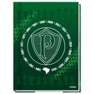Caderno Brochurão Capa Dura Palmeiras 80 Folhas - Credeal