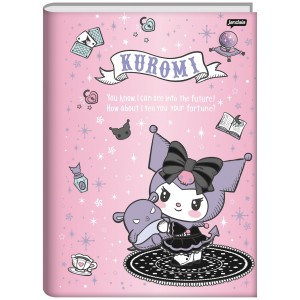 Caderno Brochurão Capa Dura Kuromi 80 Folhas - Jandaia