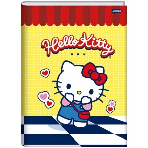 Caderno Brochurão Capa Dura Hello Kitty 80 Folhas - Jandaia
