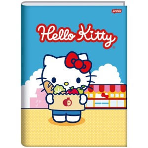 Caderno Brochurão Capa Dura Hello Kitty 80 Folhas - Jandaia