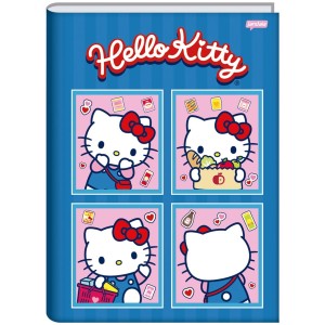 Caderno Brochurão Capa Dura Hello Kitty 80 Folhas - Jandaia
