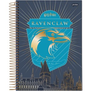 Caderno 10 Matérias Universitário Espiral Harry Potter Corvinal - Jandaia
