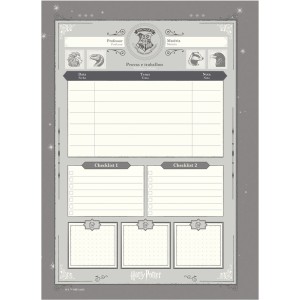 Caderno 10 Matérias Universitário Espiral Harry Potter Sonserina - Jandaia