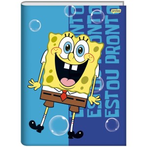 Caderno Brochurão Capa Dura Bob Esponja 80 Folhas - Jandaia