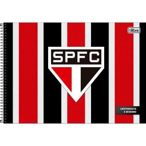 Caderno São Paulo FC Cartografia e Desenho 80 folhas - Tilibra