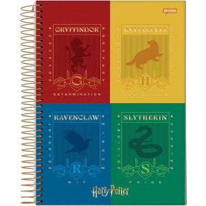 Caderno 1 Matéria Universitário Espiral Harry Potter - Jandaia