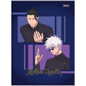 Caderno Brochurão Capa Dura Jujutsu Kaisen 80 folhas - Foroni