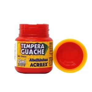 Tinta Guache Acrilex Vermelho Fogo - 15ml