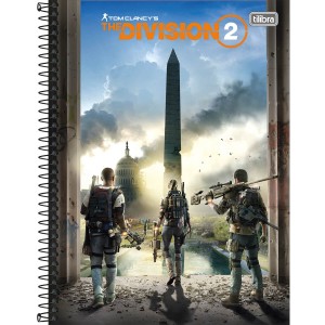 Caderno 10 Matérias Universitário Espiral The Division 2 - Tilibra