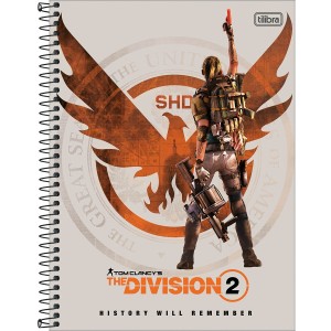 Caderno 10 Matérias Universitário Espiral The Division 2 - Tilibra