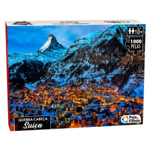 Quebra-cabeça 1000 Peças Suíça - Pais & Filhos