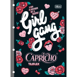 Bloco de Fichário 80 Folhas Universitário Capricho - Tilibra