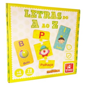 Letras do A ao Z - 78 Peças - Brincadeira de Criança