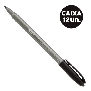 Caneta Marcador Retro Projetor 2.0 Preta - Caixa c/ 12 Unidades - Pilot