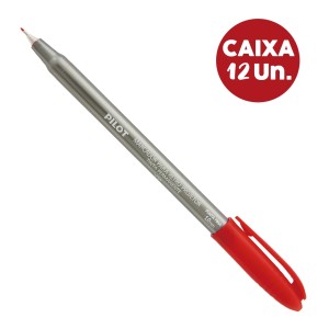 Caneta Marcador Retro Projetor 1.0 Vermelha - Caixa c/ 12 Unidades - Pilot