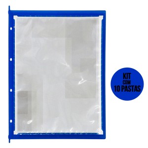 Kit Pasta ISOFLEX A4 Standard - Azul - 10 Unidades