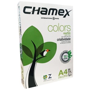 Papel Sulfite Marfim A4 - Chamex Colors - Pacote 500 Folhas