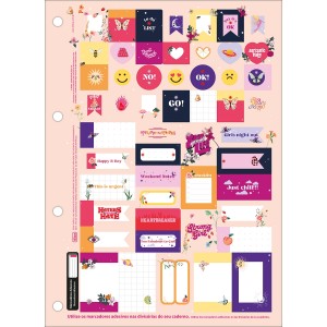 Bloco de Fichário 80 Folhas Universitário Capricho - Tilibra