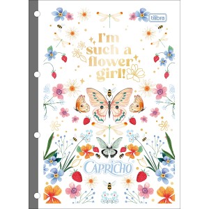 Bloco de Fichário 80 Folhas Universitário Capricho - Tilibra