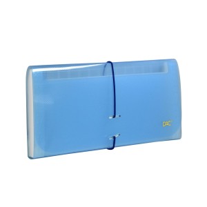 Pasta Sanfonada Porta Cheque 12 Divisórias Azul Line - DAC