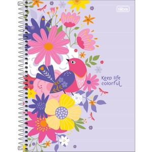 Caderno 10 Matérias Universitário Espiral Charme - Tilibra