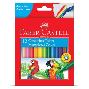 Canetinhas 12 Cores - Faber-Castell