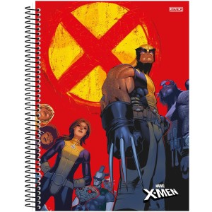 Caderno 1 Matéria Universitário Espiral X-Men - São Domingos