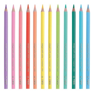 Lápis De Cor 12 Cores Tons Tropicais Mega Soft Color - Tris