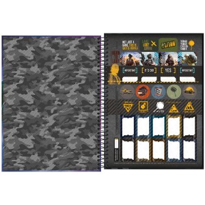 Caderno 10 Matérias Universitário Espiral PUBG Battlegrounds - Tilibra