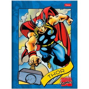 Caderno Brochura Universitário Capa Dura Marvel Comics 80 folhas - Foroni
