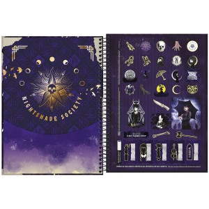 Caderno 1 Matéria Universitário Espiral Wandinha - Tilibra