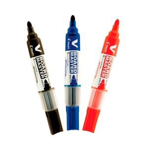 Marcador para Quadro Branco V-Board Master Kit com 3 Cores - Pilot