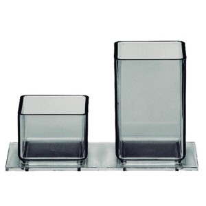 Porta Lápis / Clips Fumê - Acrimet