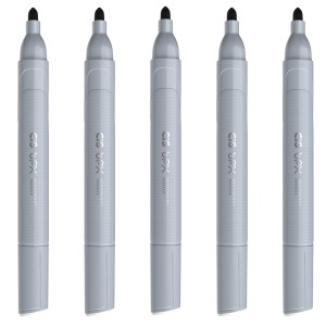 Marcador para Quadro Branco Cis BPX Kit c/ 5 Unidades - Preto