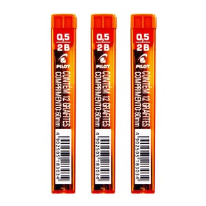Grafites Para Lapiseiras 0,5 2B - Kit com 3 tubos - Pilot