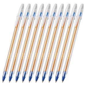 Caneta BIC Ponta Fina 0.8mm Azul – Kit com 10 Unidades
