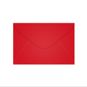 Envelopes Para Cartão de Visita Vermelho - 100 Unidades - Scrity