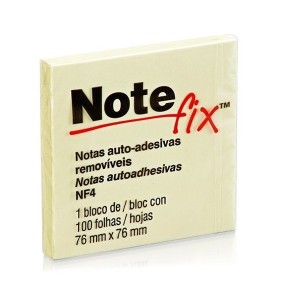 Bloco de Notas Auto-Adesivas Removíveis Amarelo - Note Fix