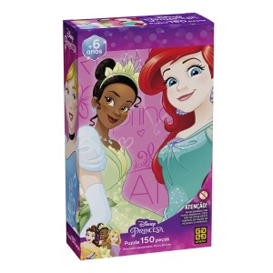 Quebra-cabeça Puzzle 150 peças Princesas - Grow
